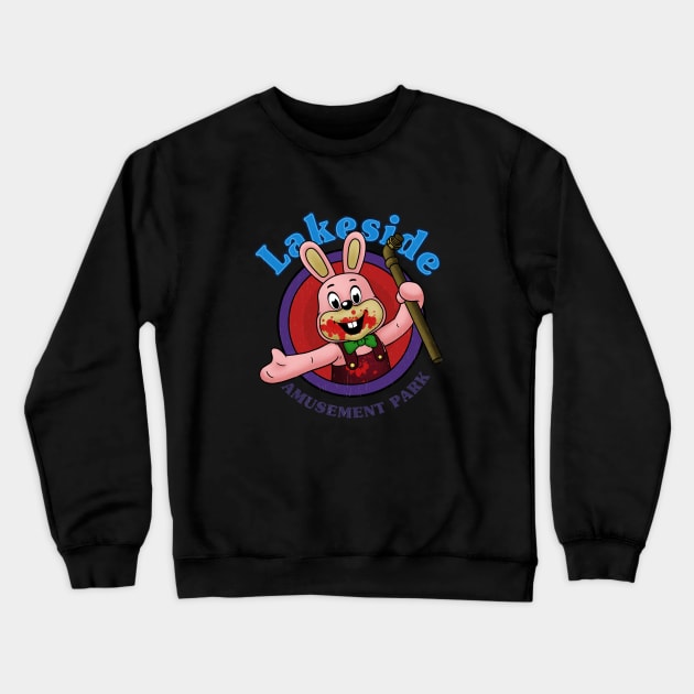 Lakeside Amusement Park Crewneck Sweatshirt by SunsetSurf